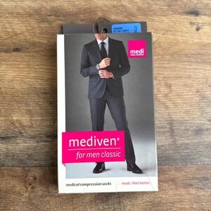 Mediven for Men Classic Medical Compression Socks Navy Blue Size V 15-20 mmHg